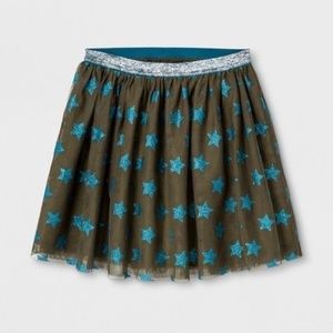 NWT Cat & Jack Sequin Star Skirt 12M